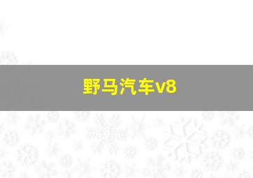 野马汽车v8