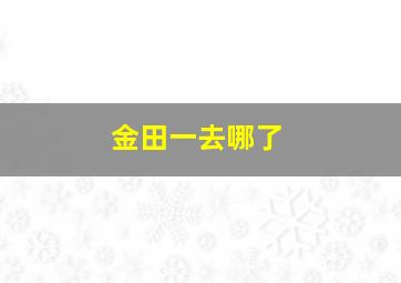 金田一去哪了