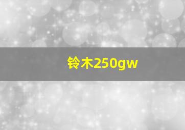 铃木250gw