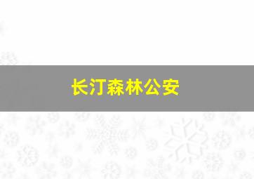 长汀森林公安