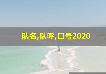 队名,队呼,口号2020