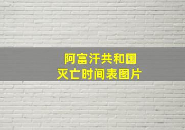 阿富汗共和国灭亡时间表图片