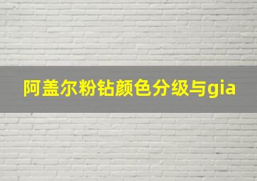 阿盖尔粉钻颜色分级与gia