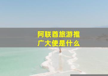 阿联酋旅游推广大使是什么