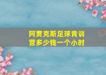 阿贾克斯足球青训营多少钱一个小时