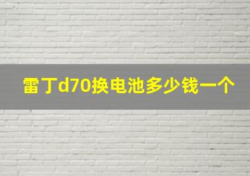 雷丁d70换电池多少钱一个