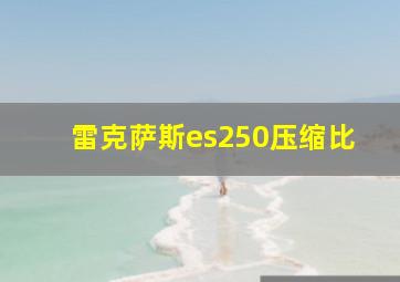 雷克萨斯es250压缩比