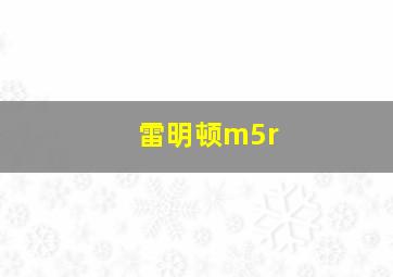 雷明顿m5r