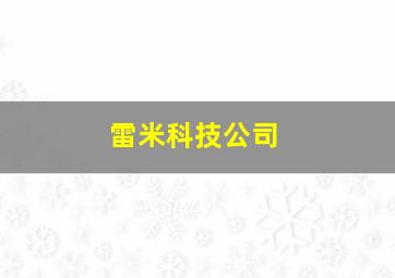 雷米科技公司