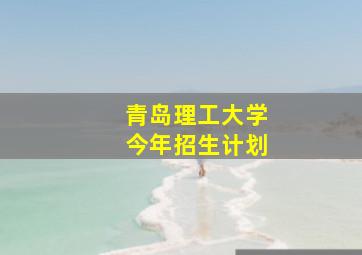 青岛理工大学今年招生计划