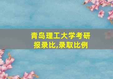 青岛理工大学考研报录比,录取比例