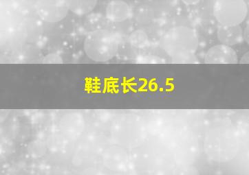 鞋底长26.5