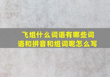 飞组什么词语有哪些词语和拼音和组词呢怎么写