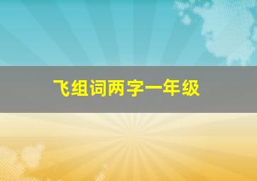 飞组词两字一年级