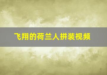 飞翔的荷兰人拼装视频