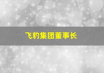 飞豹集团董事长