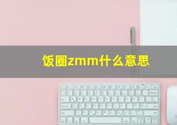 饭圈zmm什么意思