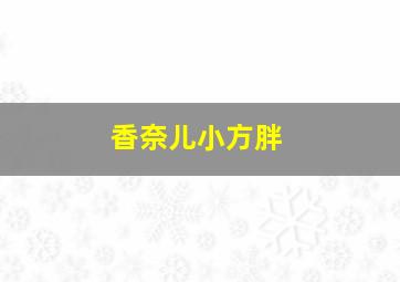 香奈儿小方胖