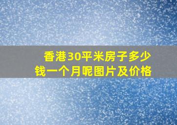 香港30平米房子多少钱一个月呢图片及价格