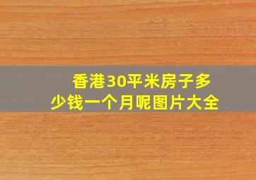 香港30平米房子多少钱一个月呢图片大全