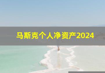 马斯克个人净资产2024