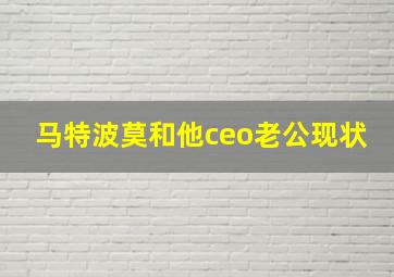 马特波莫和他ceo老公现状