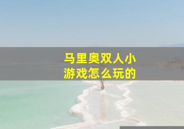 马里奥双人小游戏怎么玩的