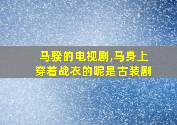 马骙的电视剧,马身上穿着战衣的呢是古装剧