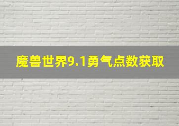 魔兽世界9.1勇气点数获取