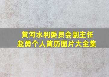 黄河水利委员会副主任赵勇个人简历图片大全集