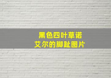 黑色四叶草诺艾尔的脚趾图片