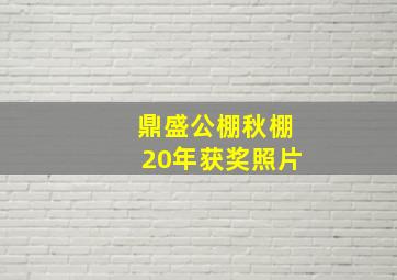 鼎盛公棚秋棚20年获奖照片